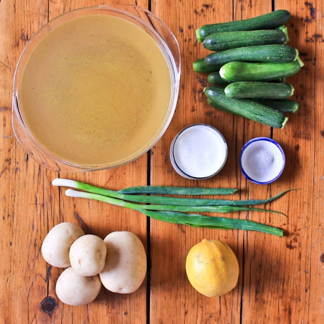 Zucchini Potato Soup, inspired by Julia Child...